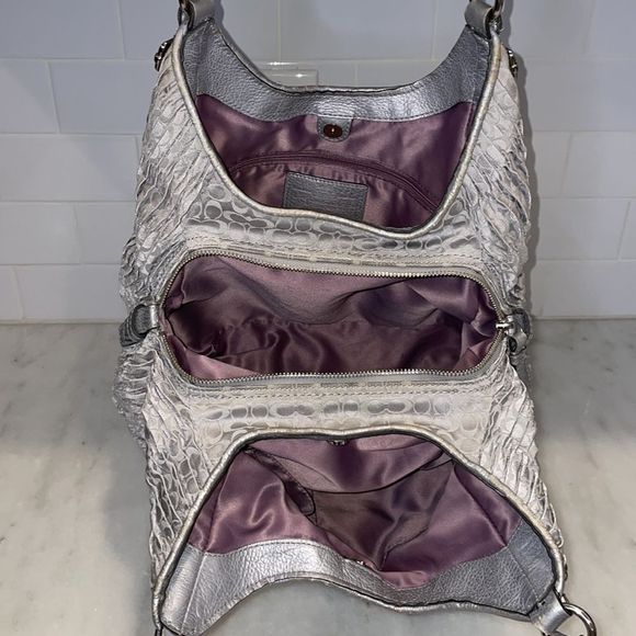 Coach Maggie Madison Signature Pleated Hobo Bag RARE - Picture 13 of 16